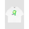 WE BORN Baskılı Beyaz Oversize Unisex