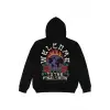 Welcome Siyah Oversize Unisex Kapüşonlu Sweatshirt Hoodie