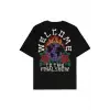 Welcome Siyah Oversize Unisex T-shirt