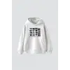 Who Can See Baskılı Oversize Unisex Premium Beyaz