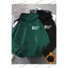 Y2K Çift SEVGİLİ Still Freedom Kalın Kışlık Sweatshirt - Baskılı Oversize KOD 1484