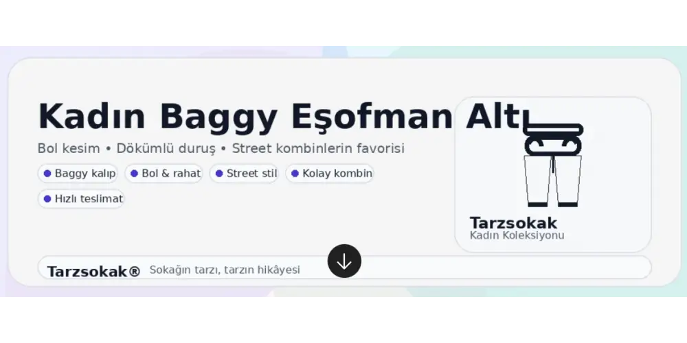 Kadın Baggy Eşofman Altı