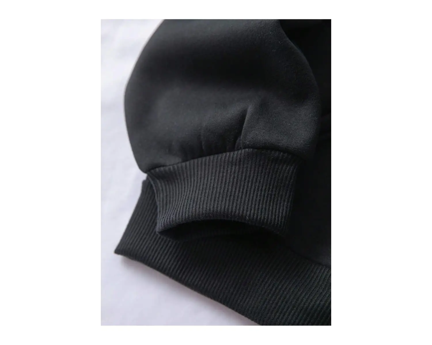 . Essnce Butterfly Print Kangaroo Pocket Drawstring Lined Hoodie Siyah