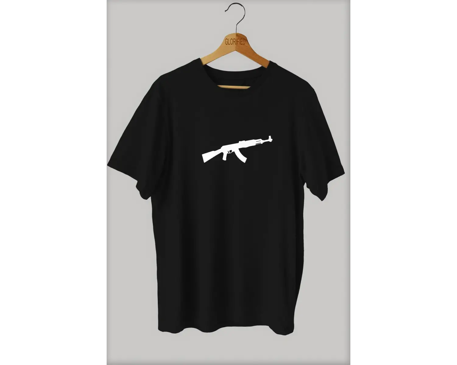 -wed Ak 47 (keleş) Baskılı Oversize T-shirt ( Tişört )sokak Tarzı