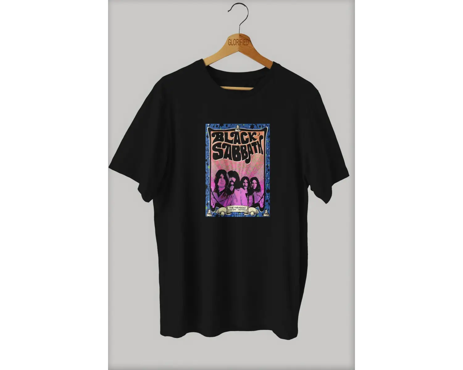 -wed Black Sabbath Tasarım Baskılı Oversize T-shirt ( Tişört )sokak Tarzı