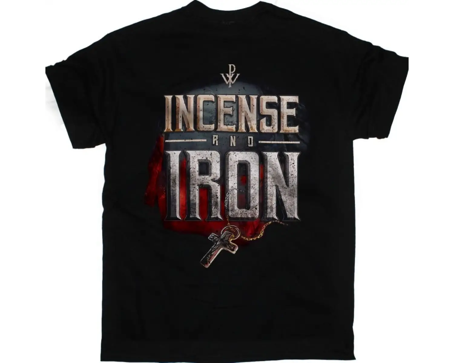 10CC LOGO NEW BLACK T-SHIRT ÖN VE ARAKA BASKILI