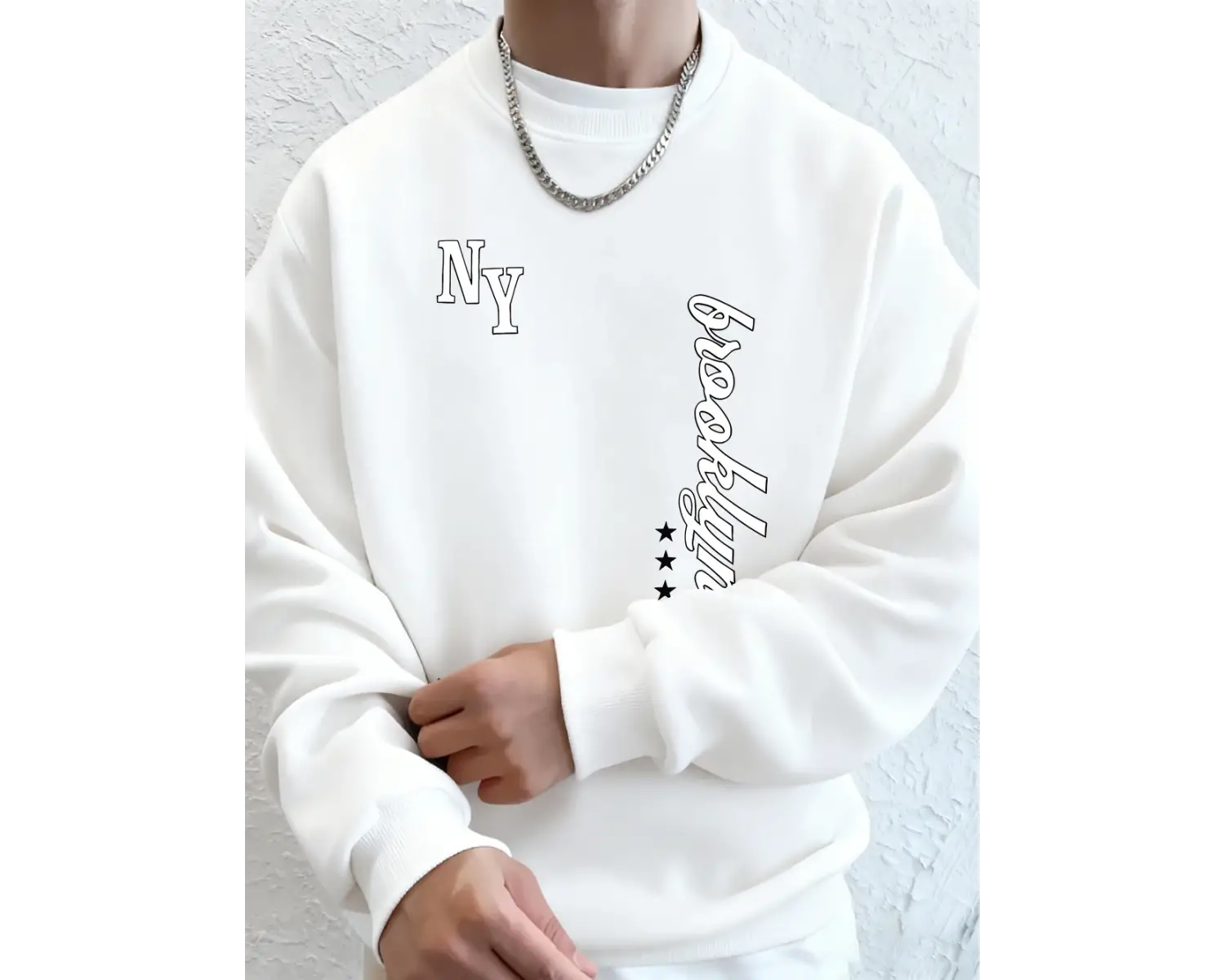 1898 New York Brooklyn Baskılar Erkek Kapşonlu Sonbahar Bol Tişörtler Hip Hop Bisiklet Yaka P