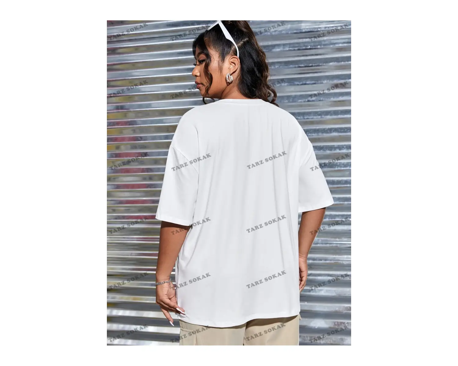 1898brooklyn Baskılı Oversize Kalıp Unisex T-shirt