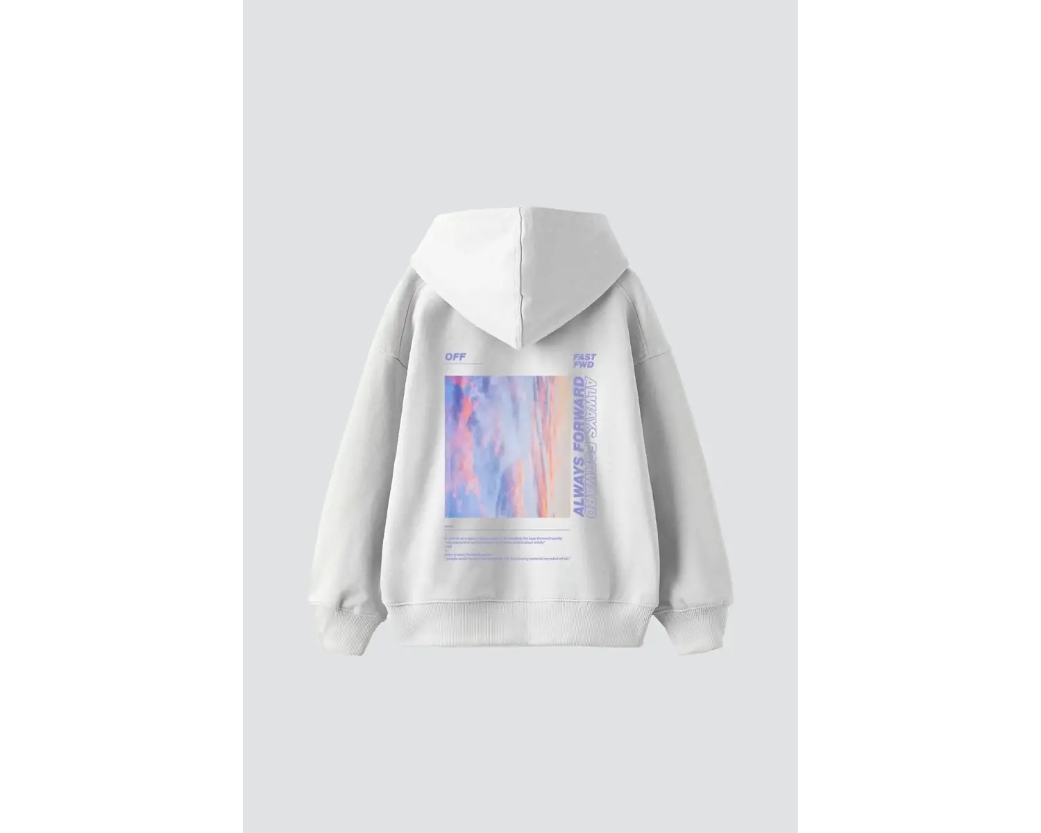 1989 Sırt Baskılı Oversize Unisex Premium Beyaz