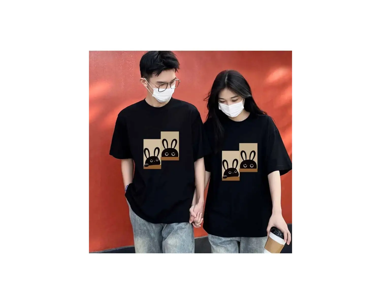 2 Adet Tir Harajuku Style Çift Sevgili Kombinleri Couple Clothing Yeni Sezon