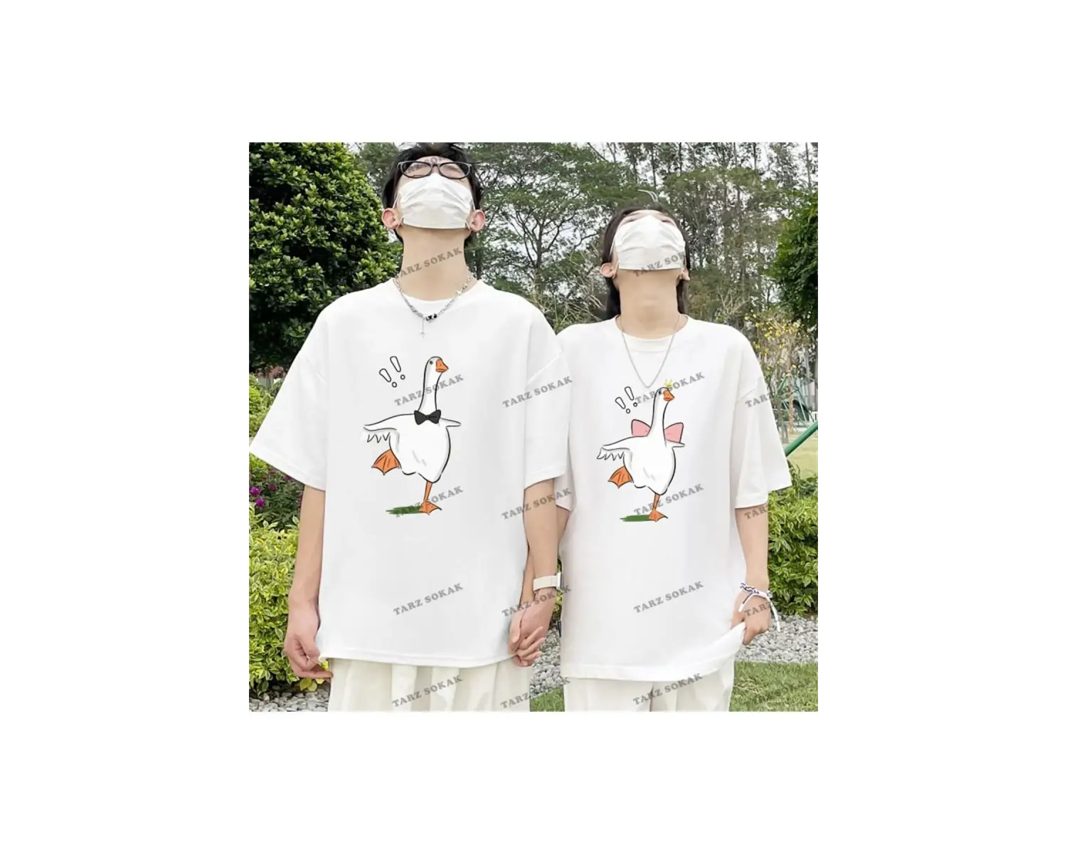 2 Adet Tir Harajuku Style Çift Sevgili Kombinleri Couple Clothing Yeni Sezon