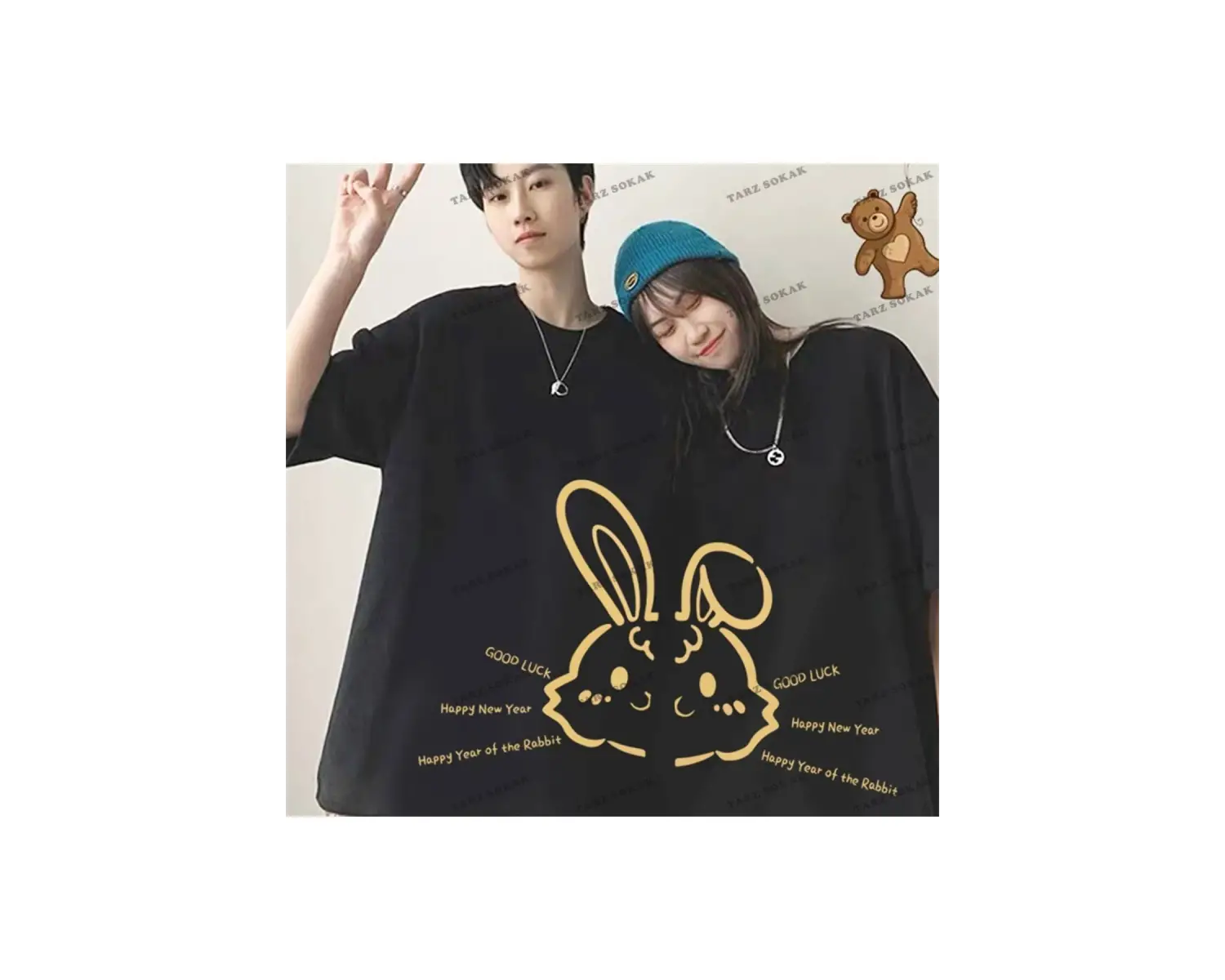 2 Adet Tir Harajuku Style Çift Sevgili Kombinleri Couple Clothing Yeni Sezon