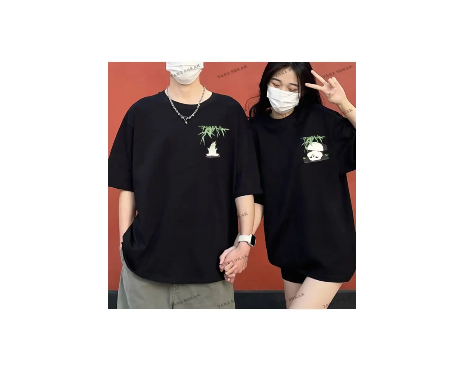 2 Adet Tir Harajuku Style Çift Sevgili Kombinleri Couple Clothing Yeni Sezon