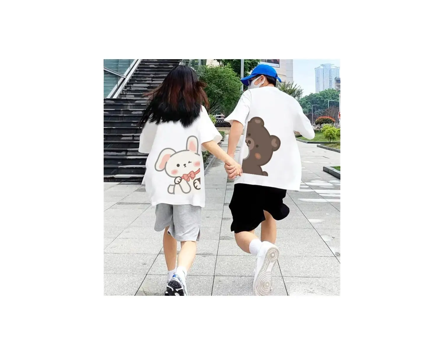 2 Adet Tir Harajuku Style Çift Sevgili Kombinleri Couple Clothing Yeni Sezon