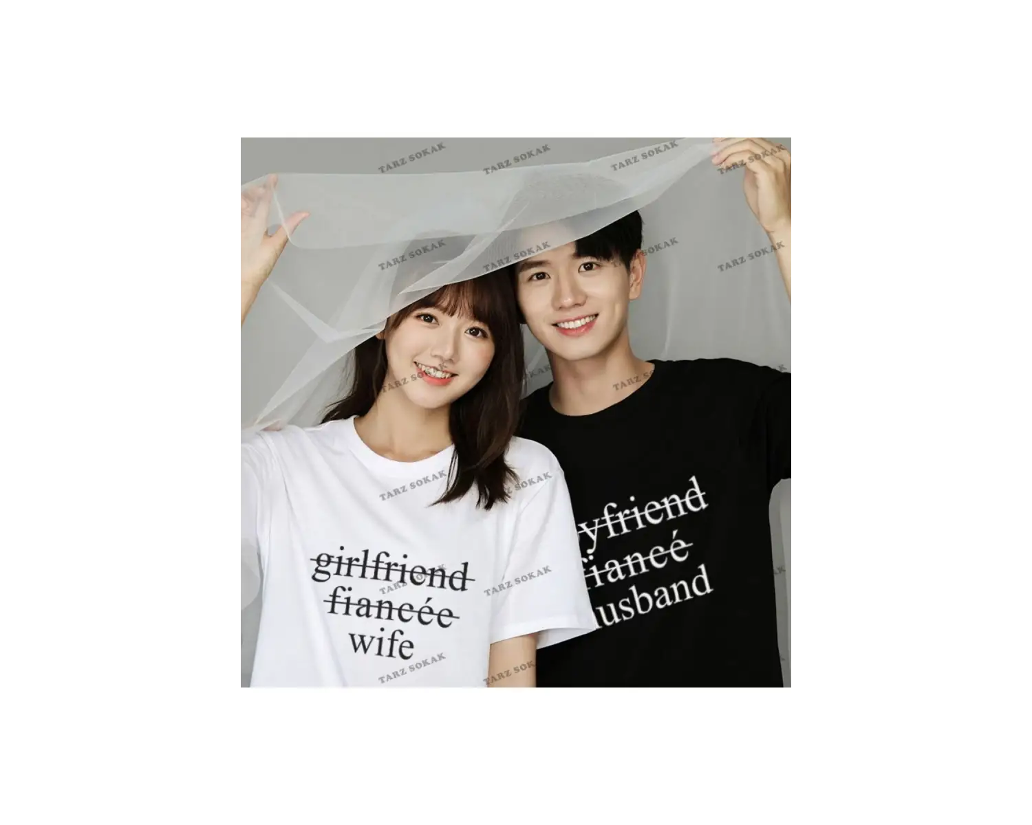 2 Adet Tir Harajuku Style Çift Sevgili Kombinleri Couple Clothing Yeni Sezon