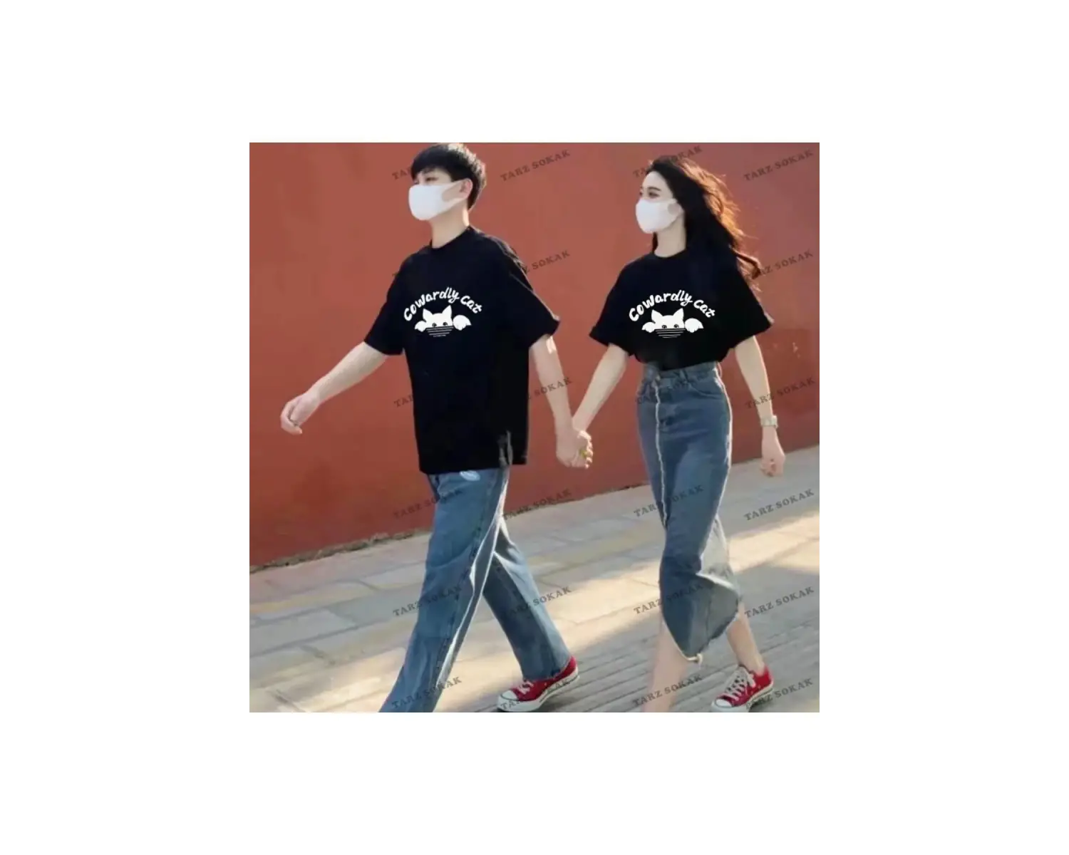 2 Adet Tir Harajuku Style Çift Sevgili Kombinleri Couple Clothing Yeni Sezon