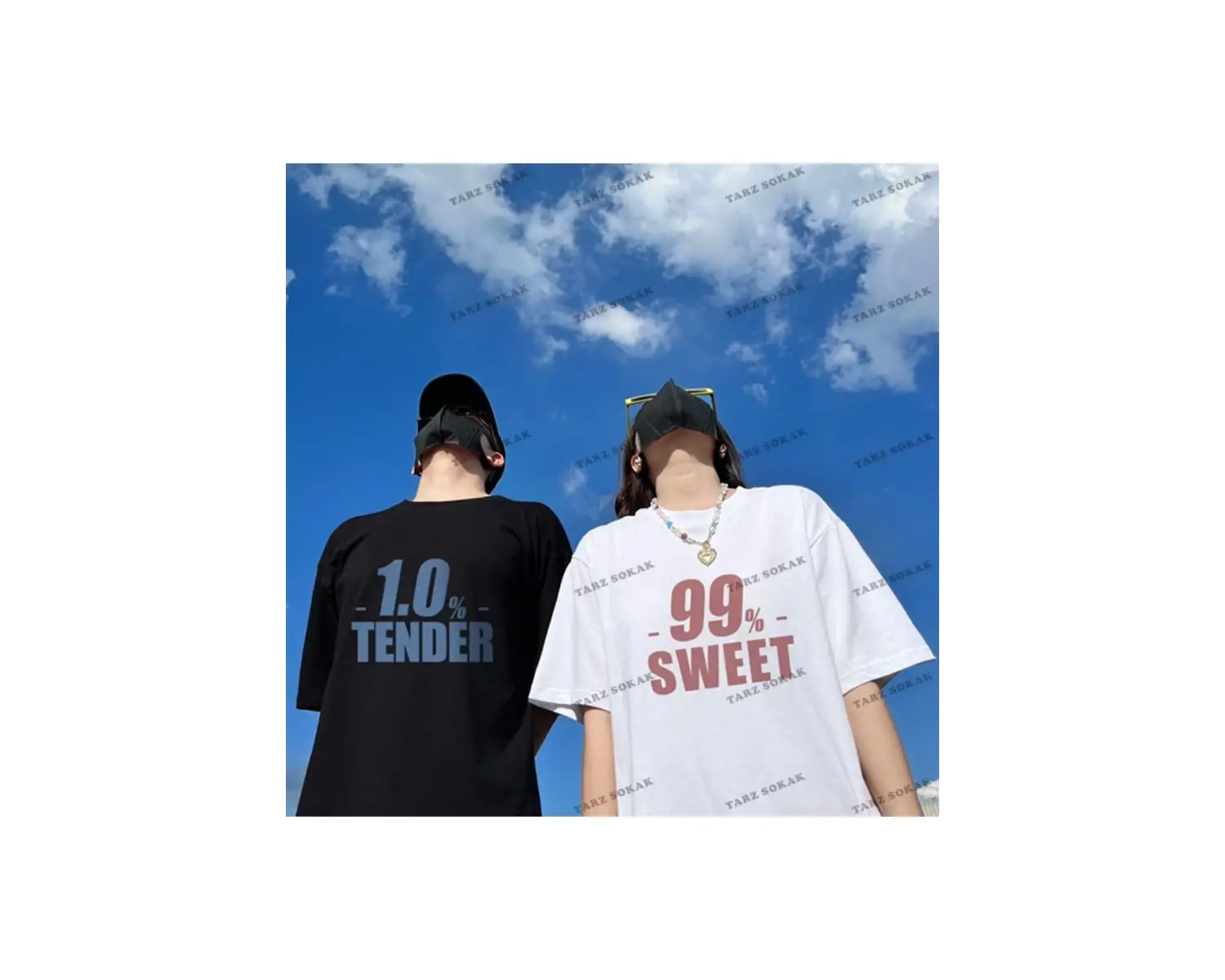 2 Adet Tir Harajuku Style Çift Sevgili Kombinleri Couple Clothing Yeni Sezon