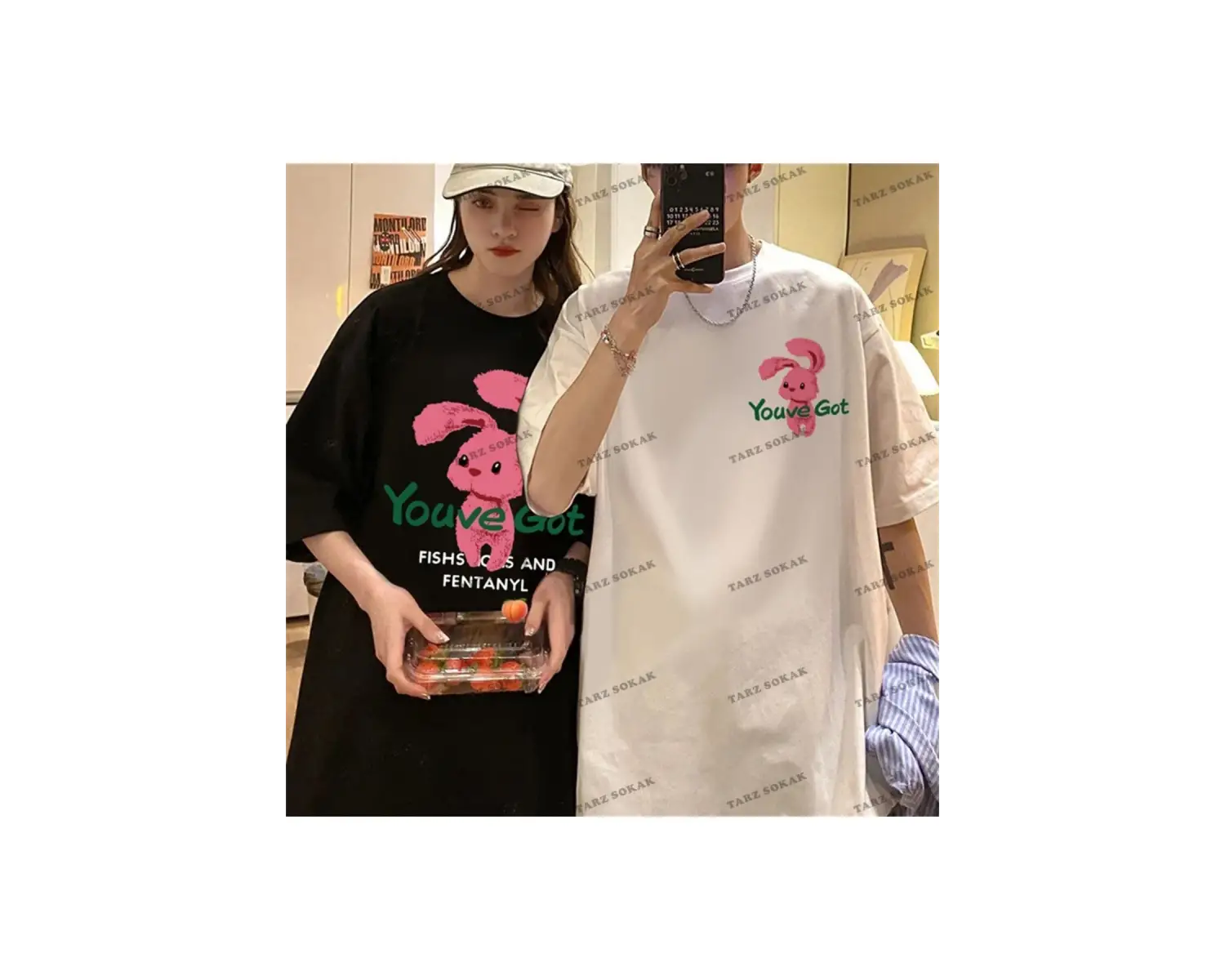 2 Adet Tir Harajuku Style Çift Sevgili Kombinleri Couple Clothing Yeni Sezon