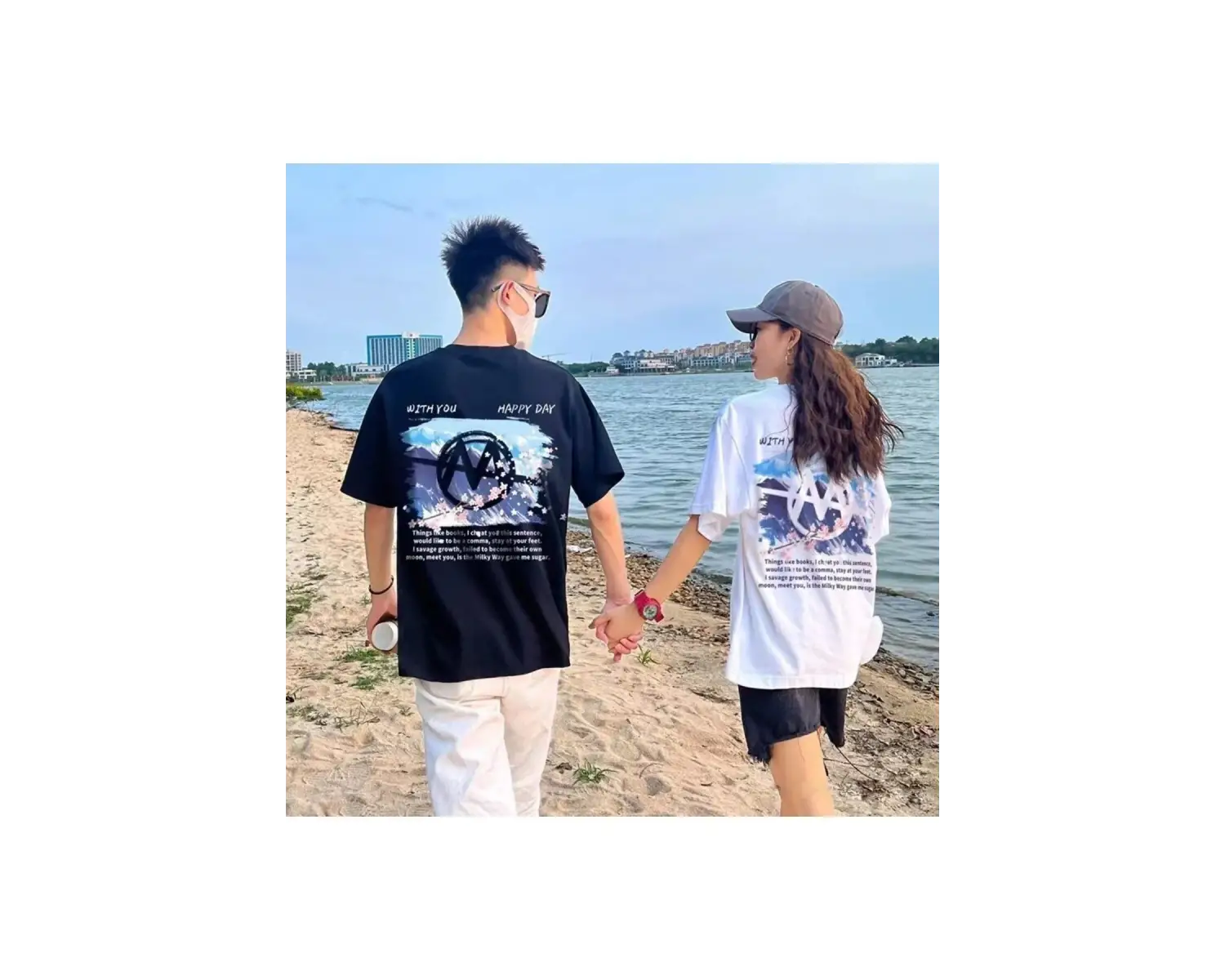 2 Adet Tir Harajuku Style Çift Sevgili Kombinleri Couple Clothing Yeni Sezon