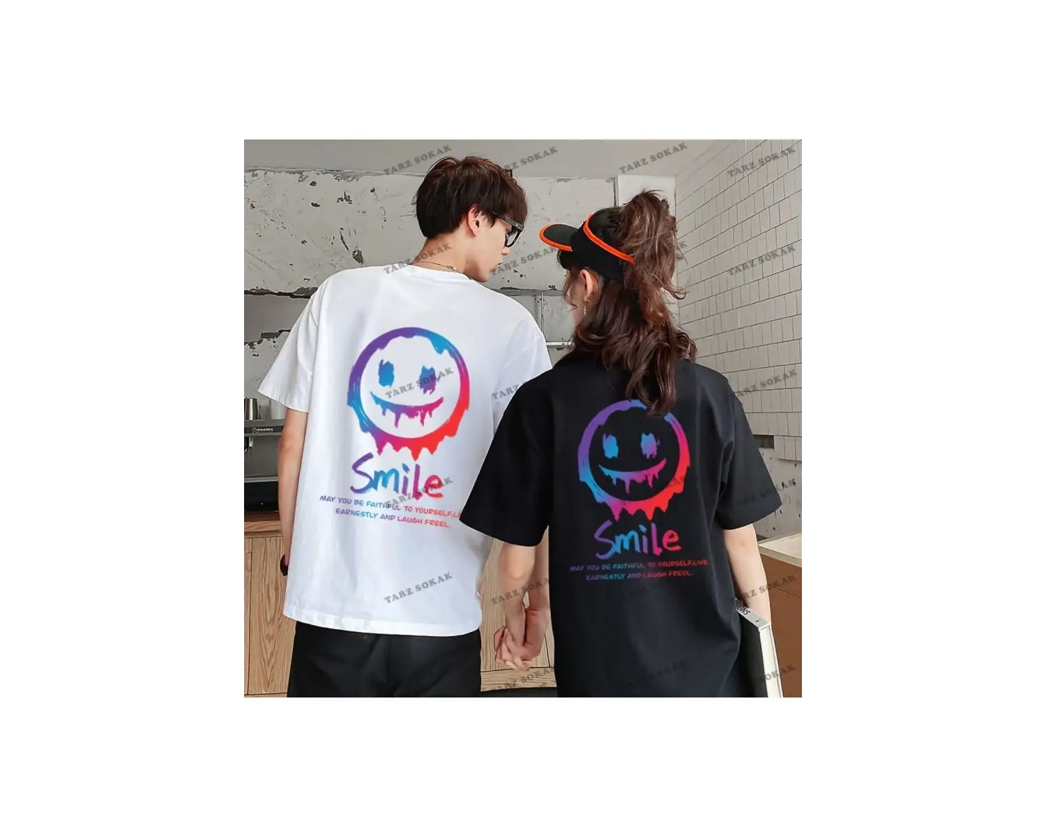 2 Adet Tir Harajuku Style Çift Sevgili Kombinleri Couple Clothing Yeni Sezon