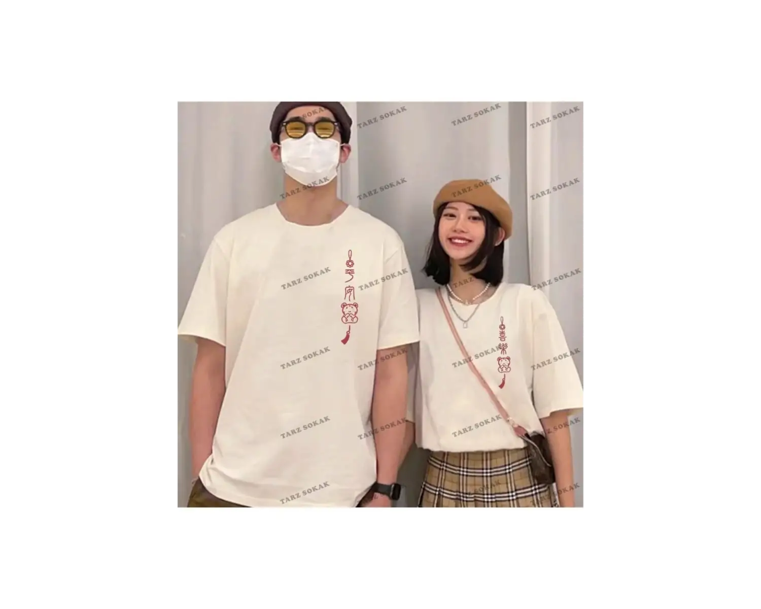 2 Adet Tir Harajuku Style Çift Sevgili Kombinleri Couple Clothing Yeni Sezon
