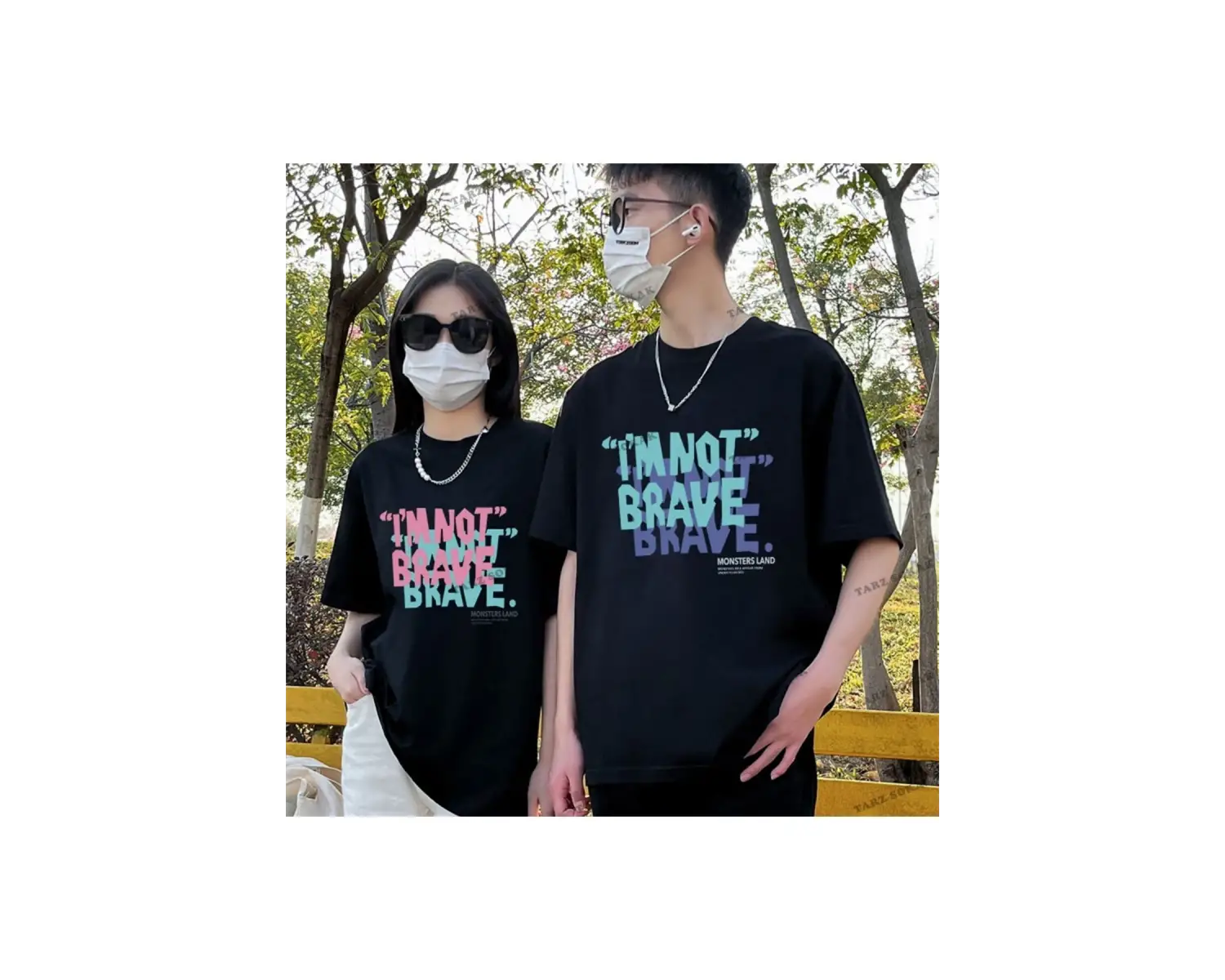 2 Adet Tir Harajuku Style Çift Sevgili Kombinleri Couple Clothing Yeni Sezon