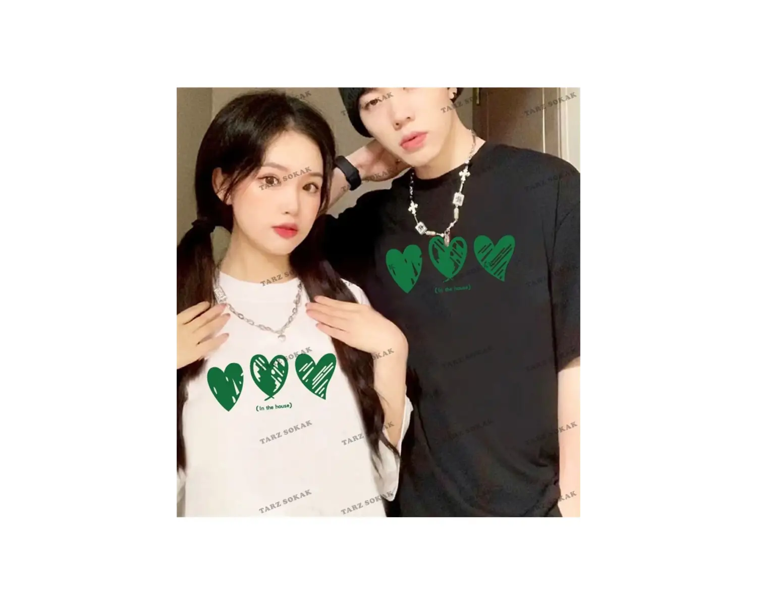 2 Adet Tir Harajuku Style Çift Sevgili Kombinleri Couple Clothing Yeni Sezon