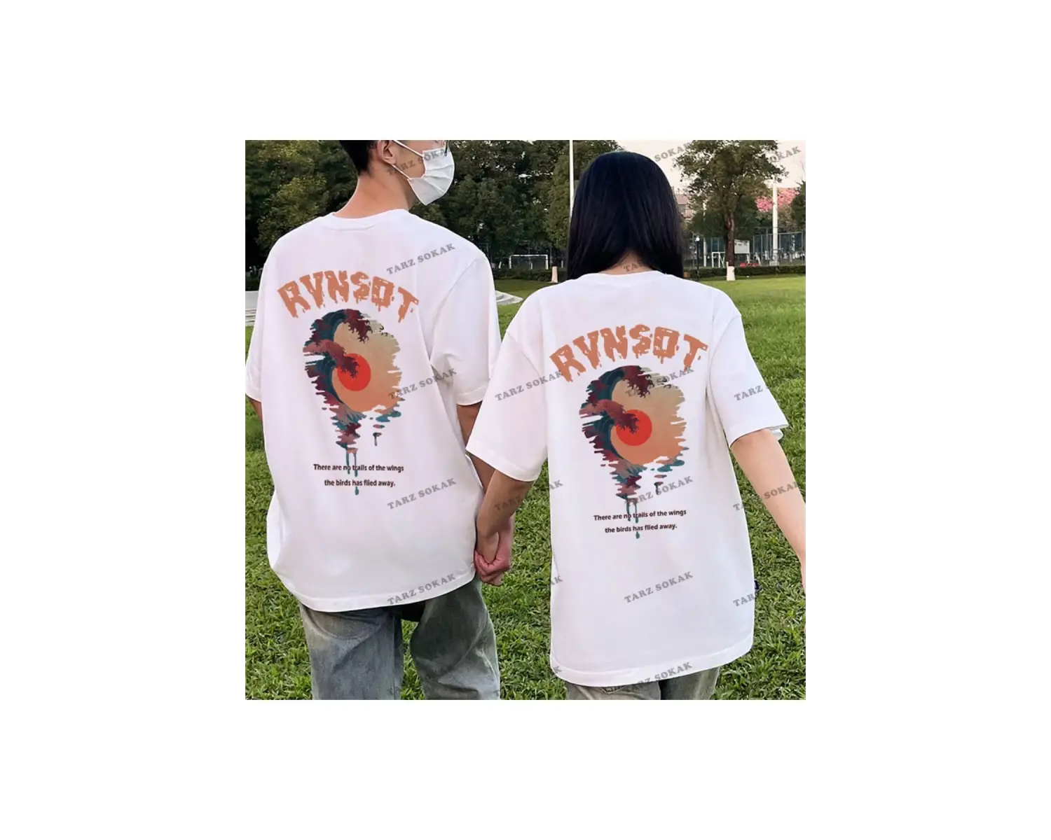 2 Adet Tir Harajuku Style Çift Sevgili Kombinleri Couple Clothing Yeni Sezon