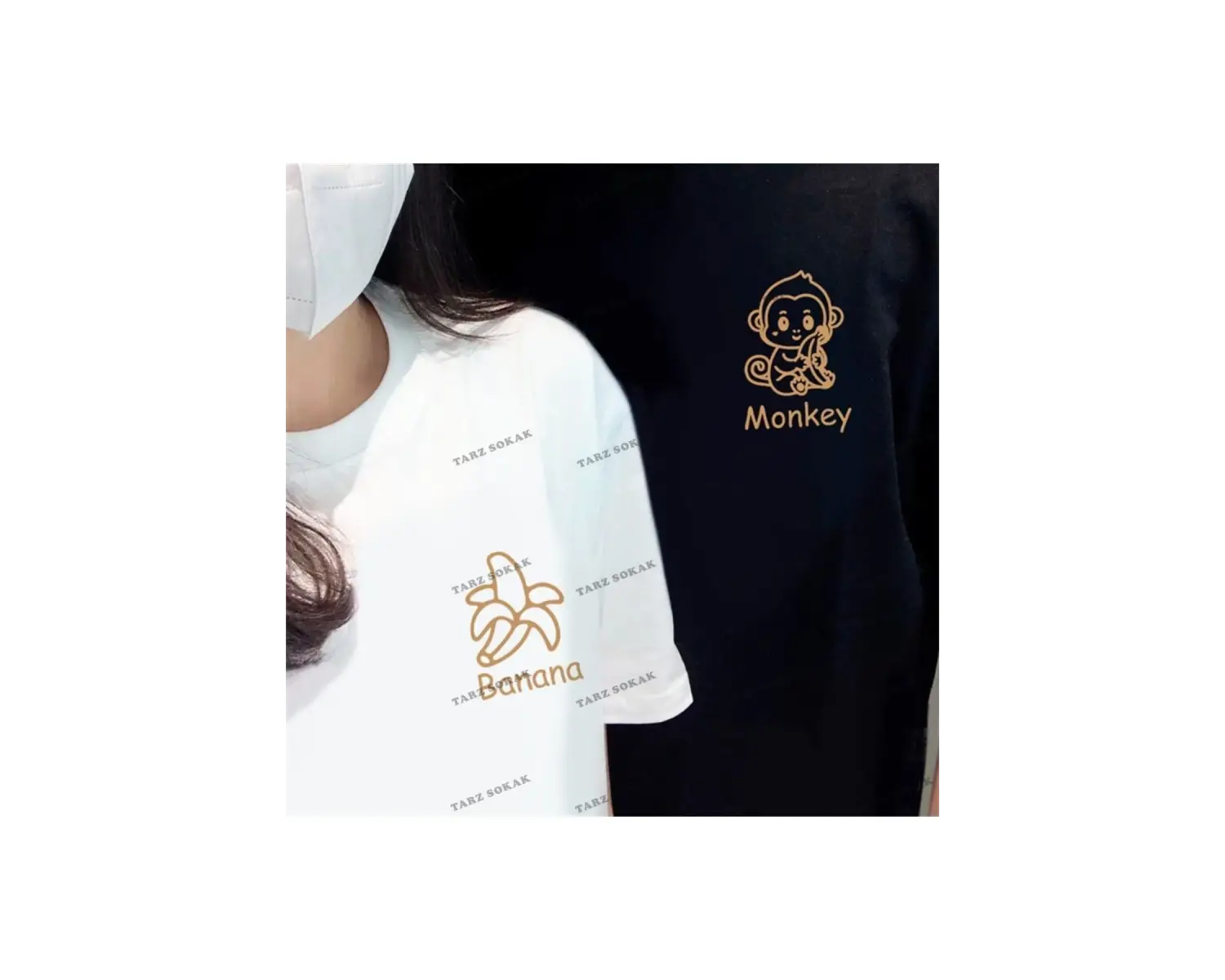 2 Adet Tir Harajuku Style Çift Sevgili Kombinleri Couple Clothing Yeni Sezon