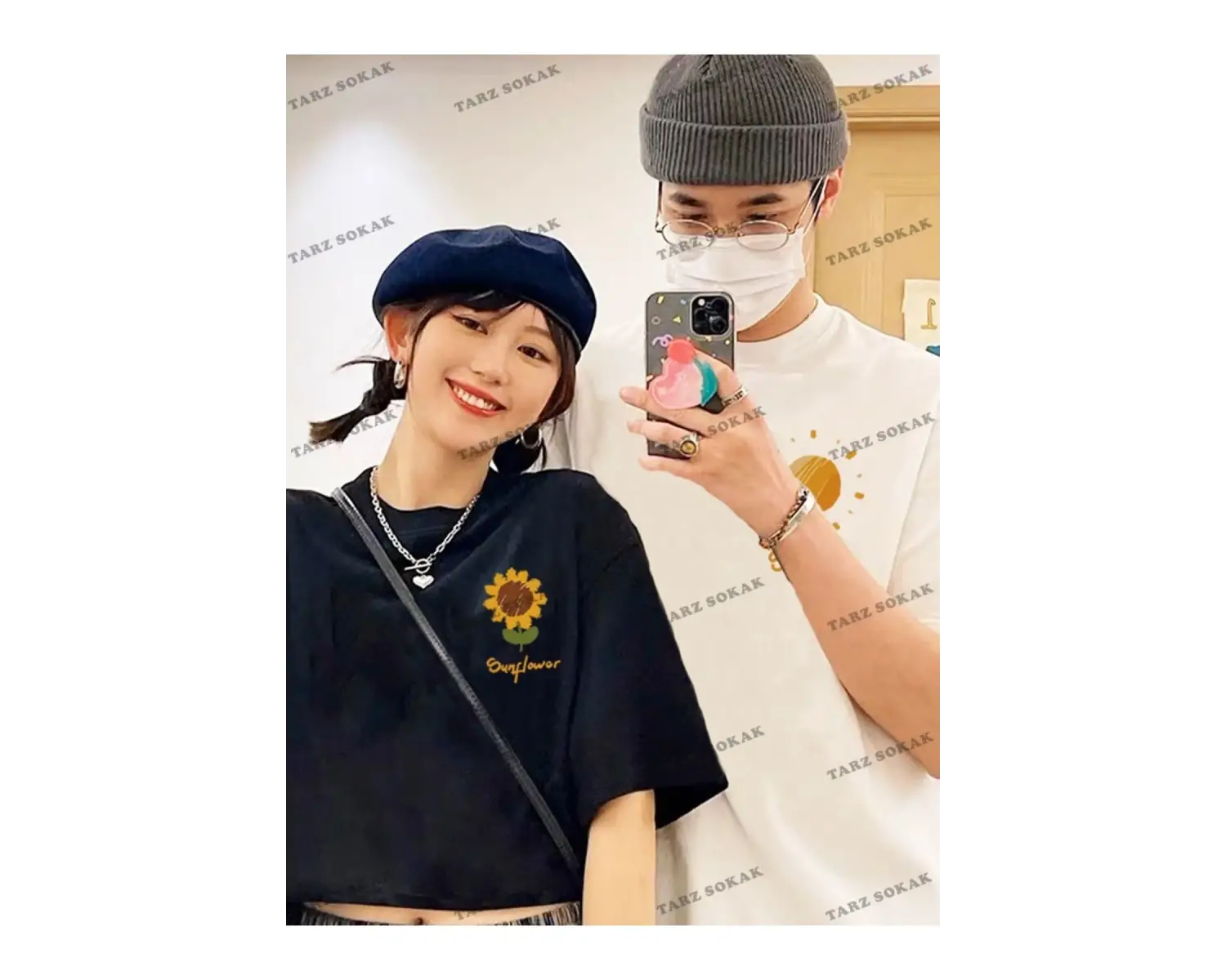 2 Adet Tir Harajuku Style Çift Sevgili Kombinleri Couple Clothing Yeni Sezon