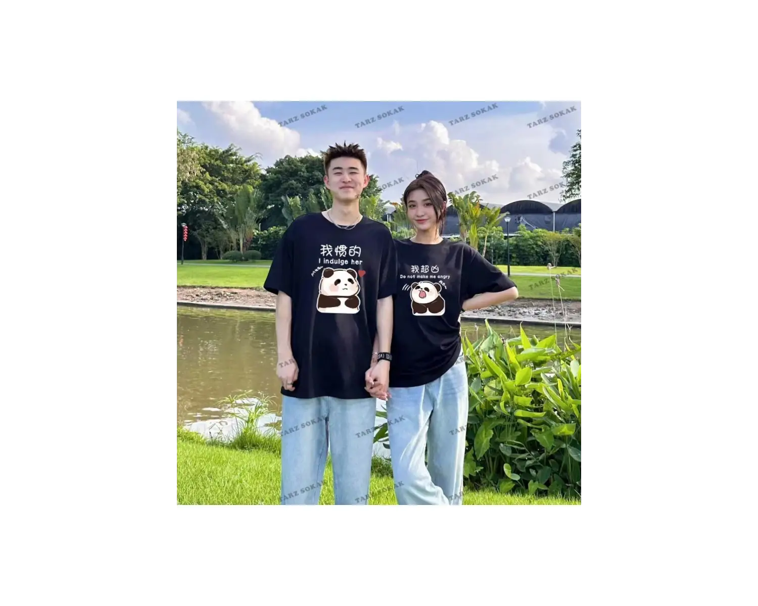 2 Adet Tir Harajuku Style Çift Sevgili Kombinleri Couple Clothing Yeni Sezon