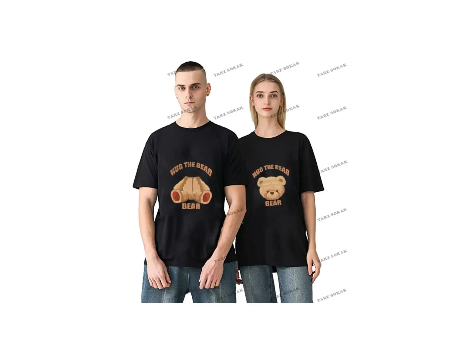 2 Adet Tir Harajuku Style Çift Sevgili Kombinleri Couple Clothing Yeni Sezon