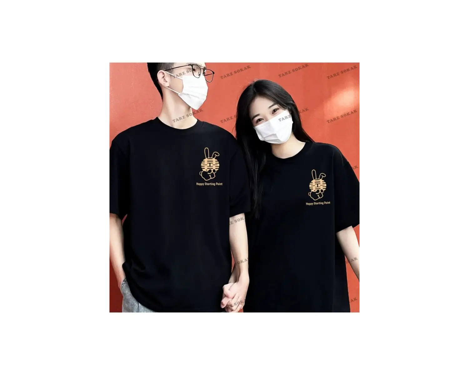 2 Adet Tir Harajuku Style Çift Sevgili Kombinleri Couple Clothing Yeni Sezon