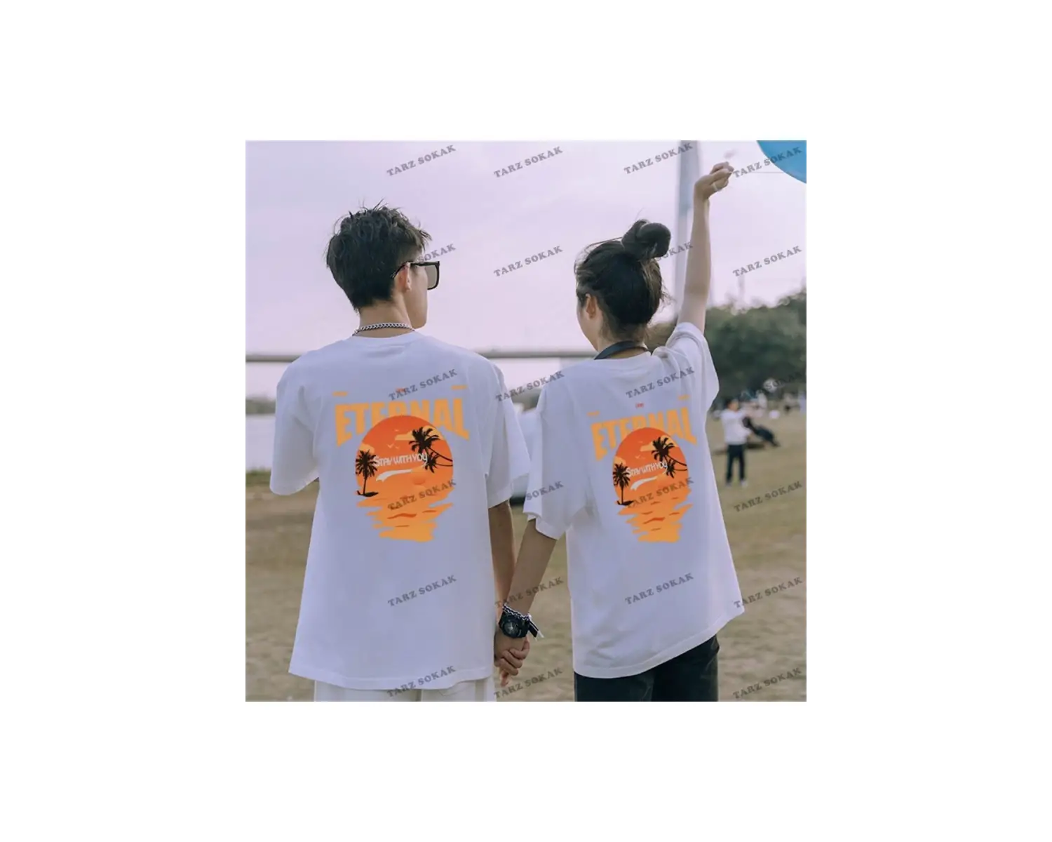 2 Adet Tir Harajuku Style Çift Sevgili Kombinleri Couple Clothing Yeni Sezon