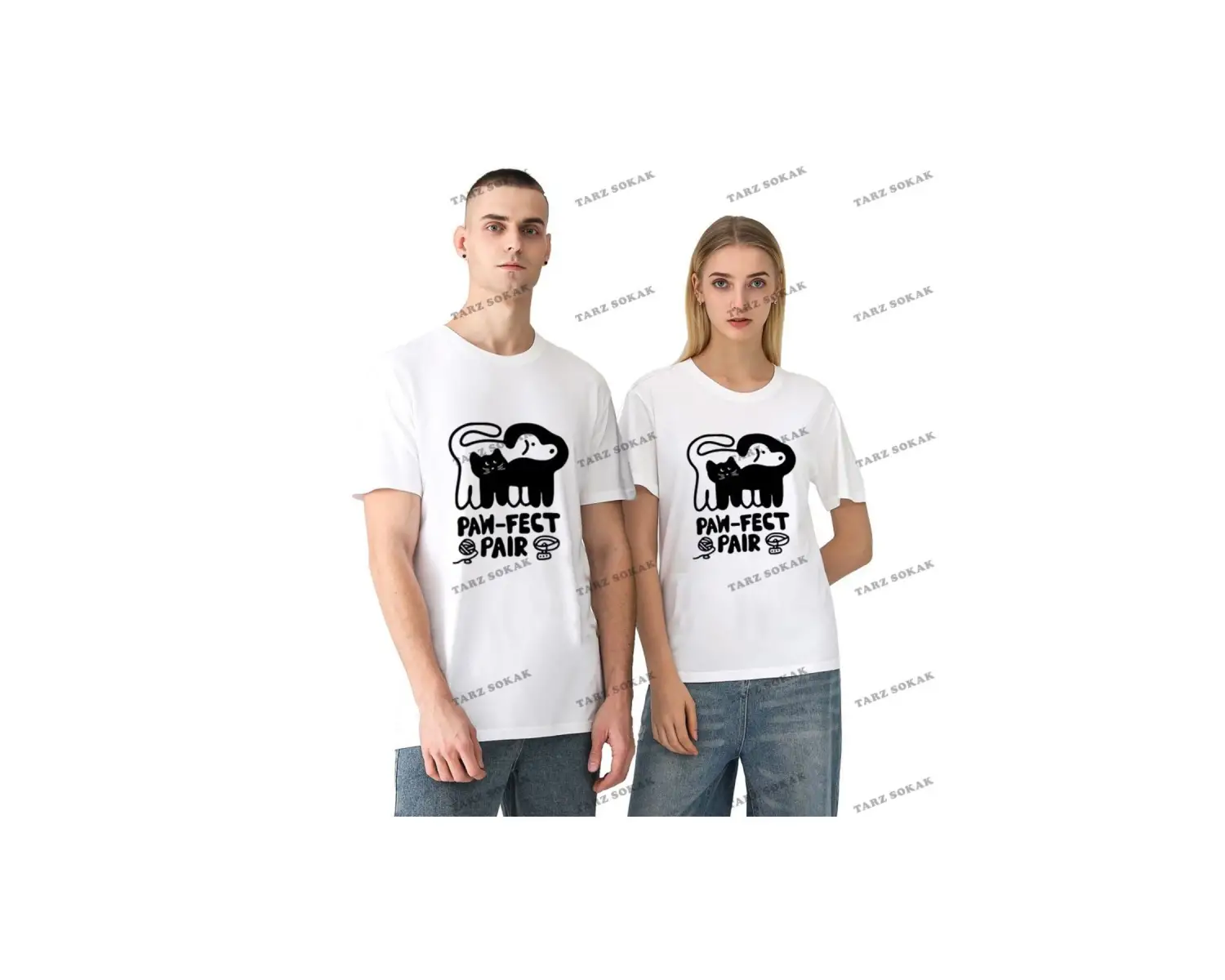 2 Adet Tir Harajuku Style Çift Sevgili Kombinleri Couple Clothing Yeni Sezon