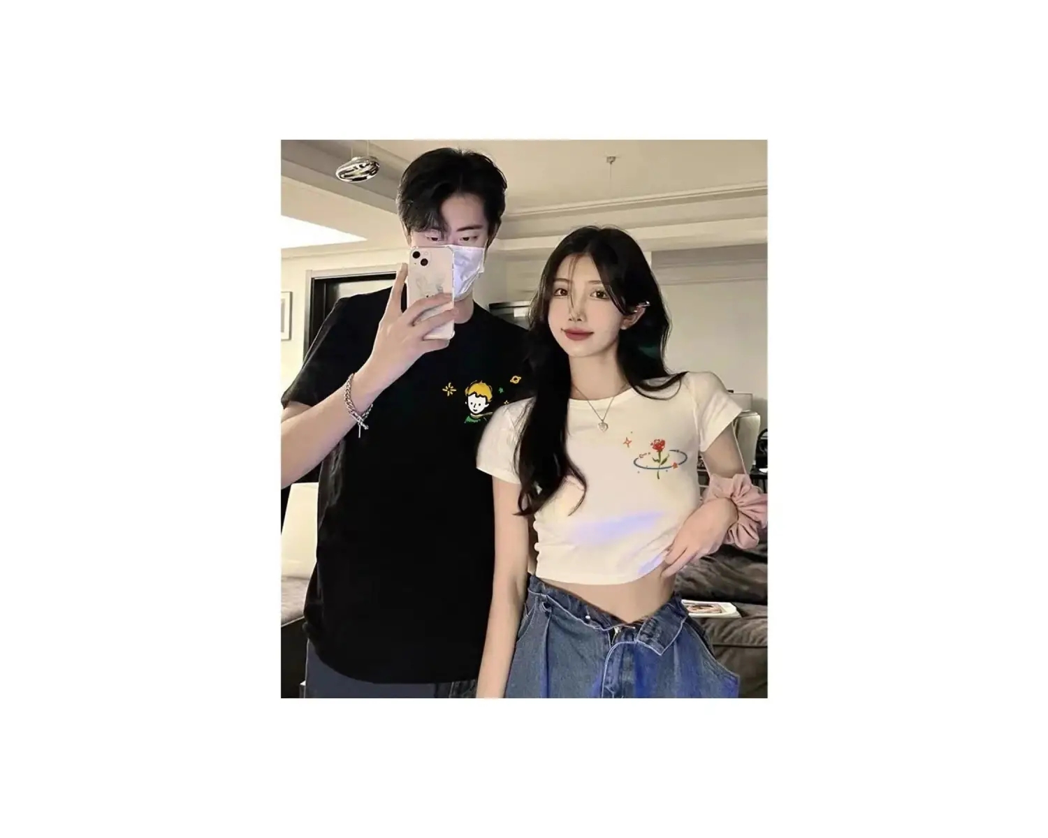 2 Adet Tir Harajuku Style Çift Sevgili Kombinleri Couple Clothing Yeni Sezon