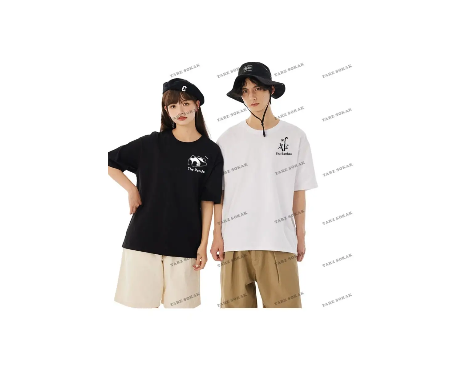 2 Adet Tir Harajuku Style Çift Sevgili Kombinleri Couple Clothing Yeni Sezon