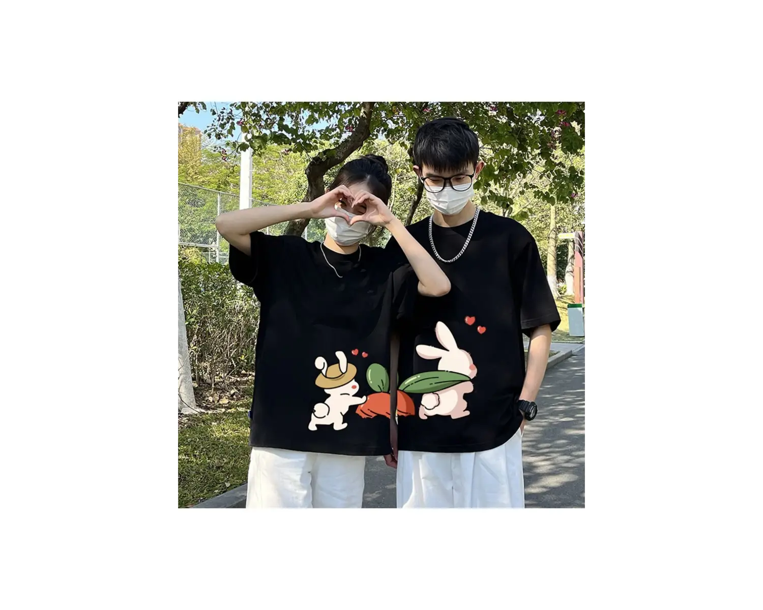 2 Adet Tir Harajuku Style Çift Sevgili Kombinleri Couple Clothing Yeni Sezon