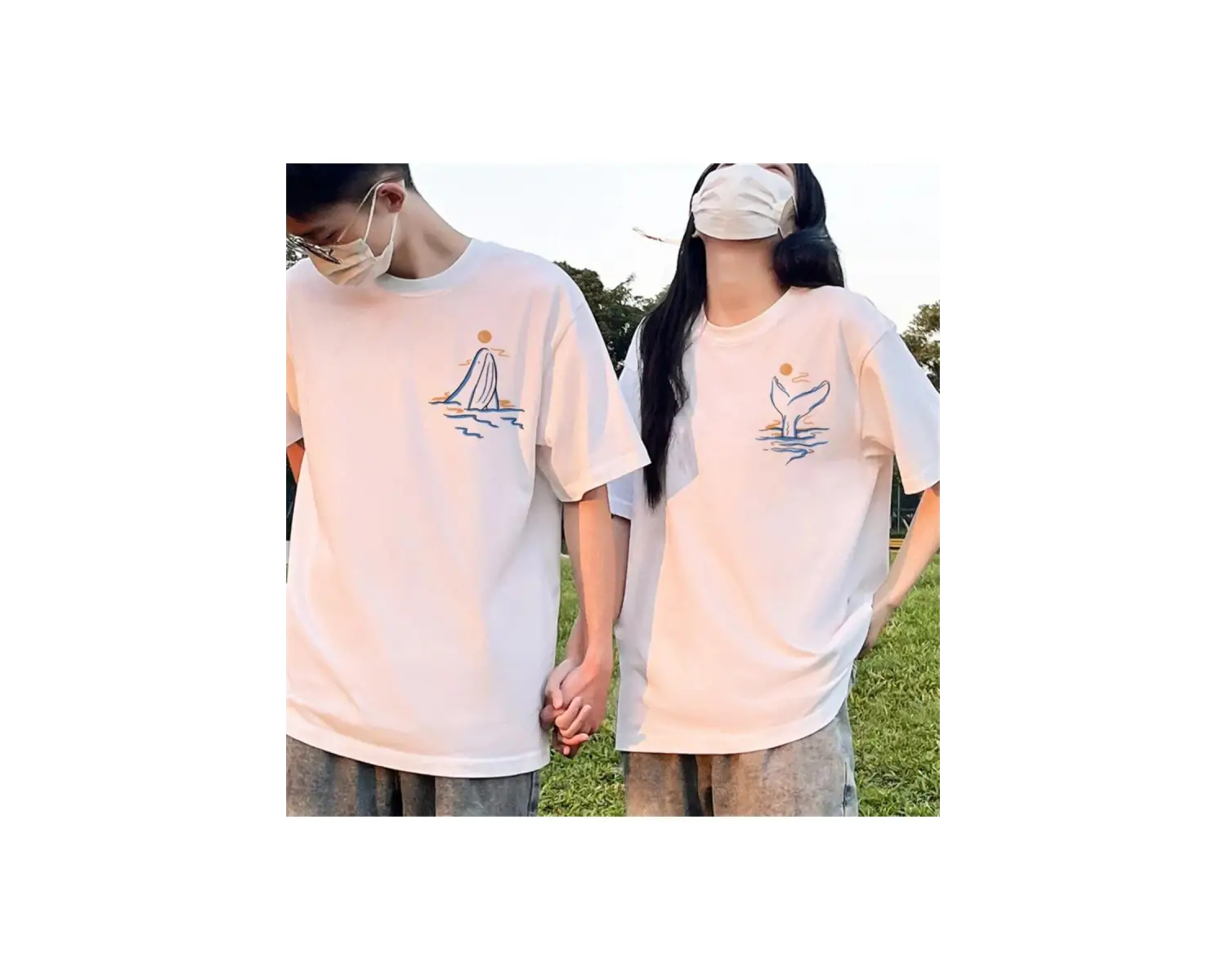 2 Adet Tir Harajuku Style Çift Sevgili Kombinleri Couple Clothing Yeni Sezon