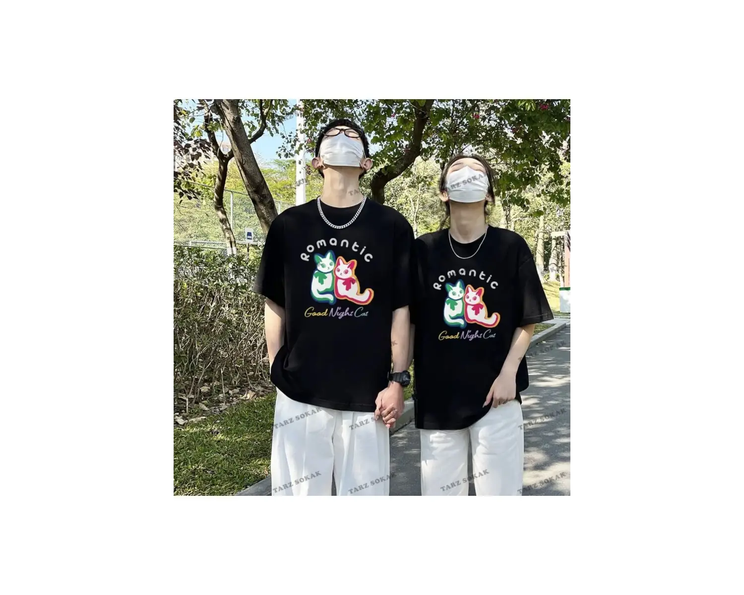 2 Adet Tir Harajuku Style Çift Sevgili Kombinleri Couple Clothing Yeni Sezon
