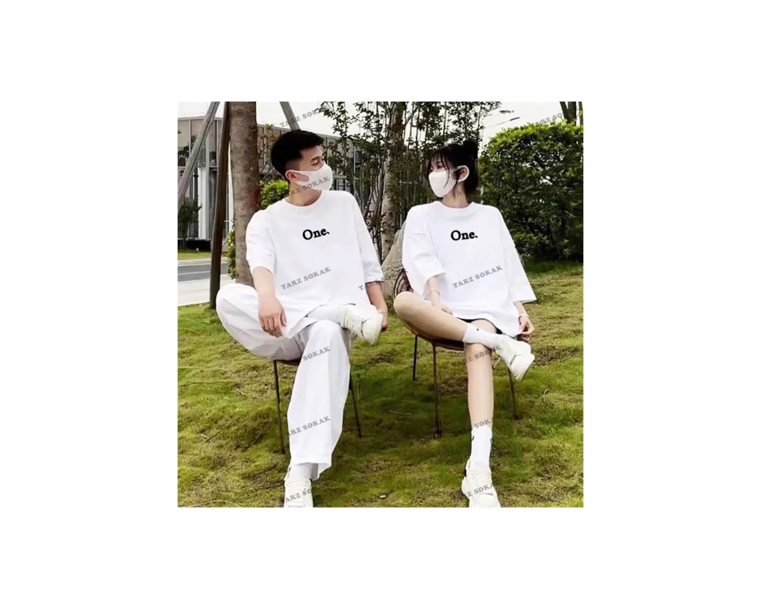 2 Adet Tir Harajuku Style Çift Sevgili Kombinleri Couple Clothing Yeni Sezon