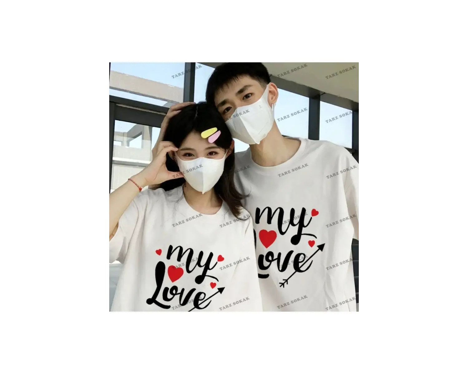 2 Adet Tir Harajuku Style Çift Sevgili Kombinleri Couple Clothing Yeni Sezon