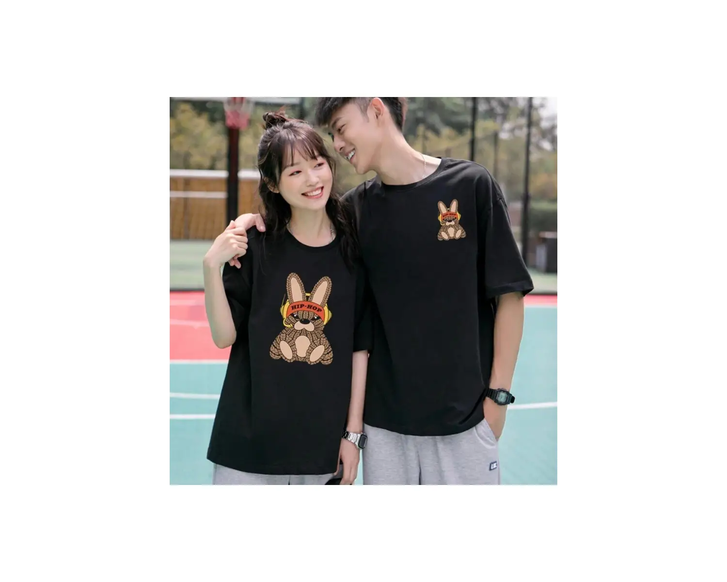 2 Adet Tir Harajuku Style Çift Sevgili Kombinleri Couple Clothing Yeni Sezon