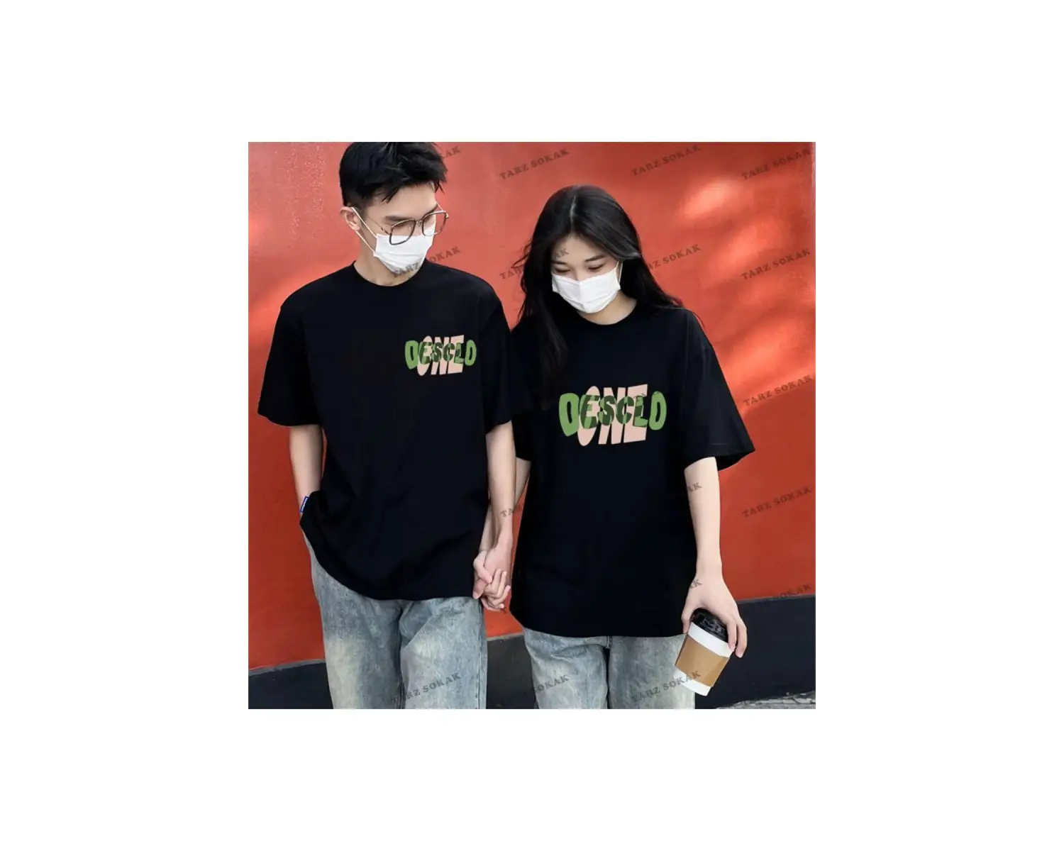 2 Adet Tir Harajuku Style Çift Sevgili Kombinleri Couple Clothing Yeni Sezon