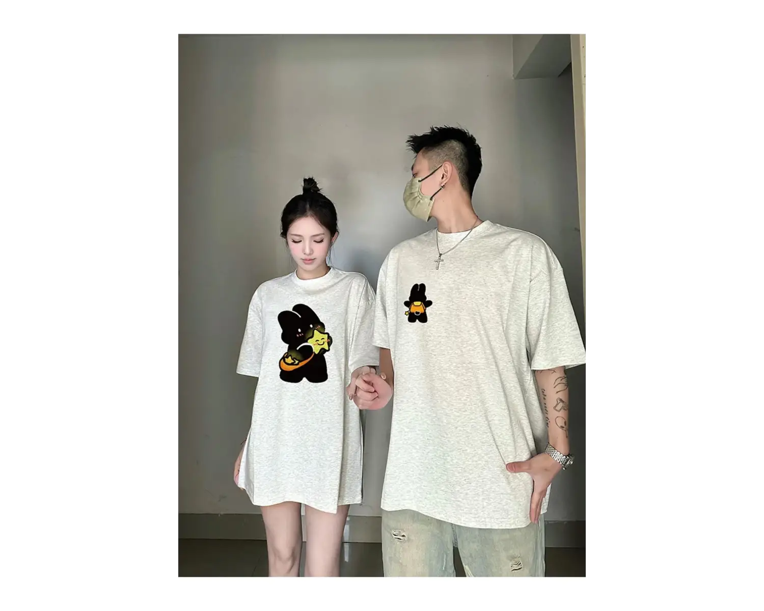 2 Adet Tir Harajuku Style Çift Sevgili Kombinleri Couple Clothing Yeni Sezon