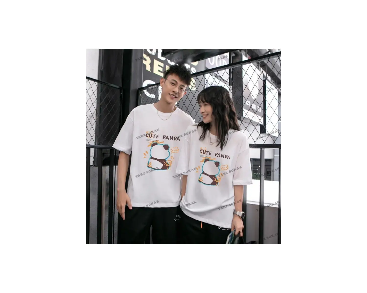 2 Adet Tir Harajuku Style Çift Sevgili Kombinleri Couple Clothing Yeni Sezon