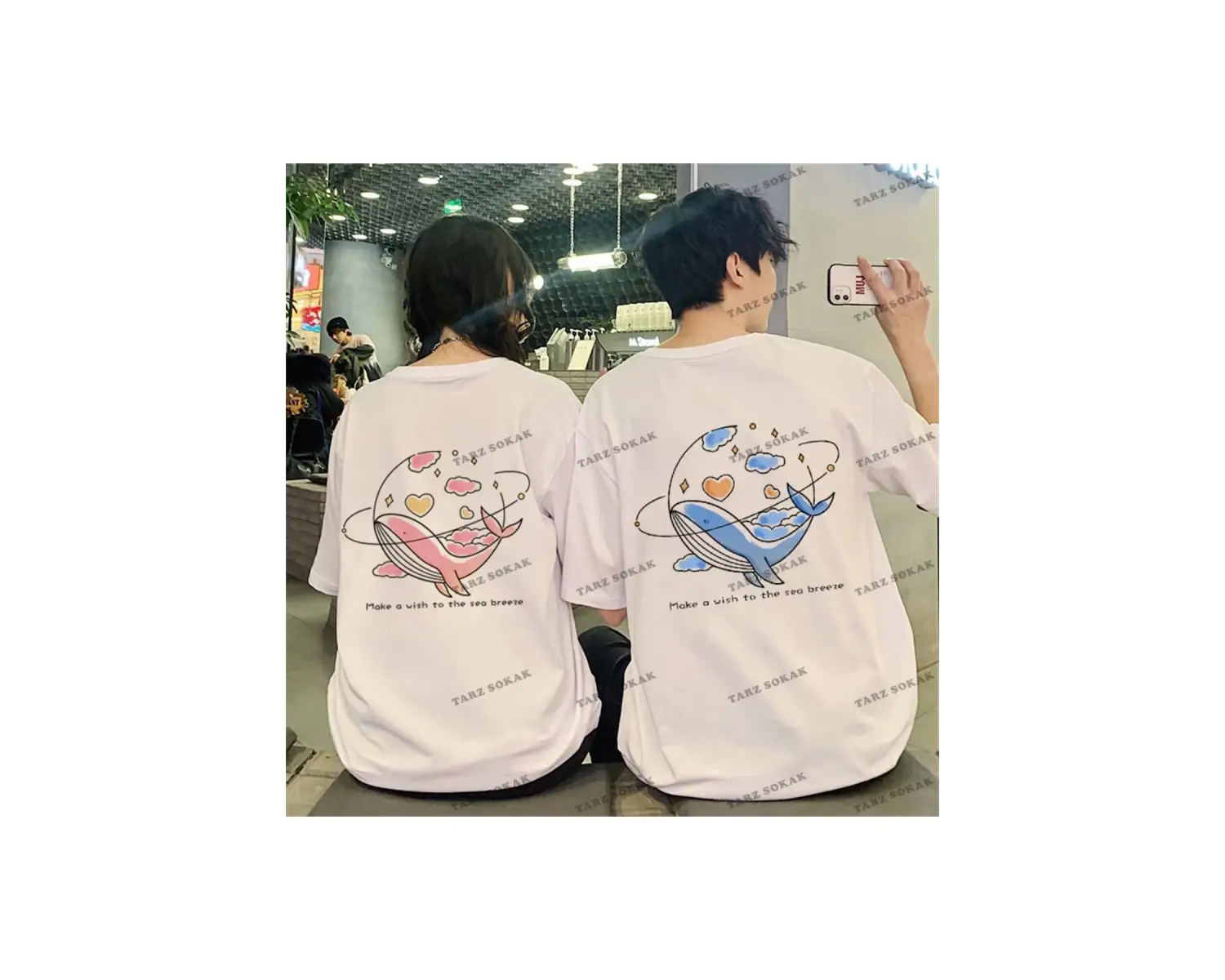 2 Adet Tir Harajuku Style Çift Sevgili Kombinleri Couple Clothing Yeni Sezon