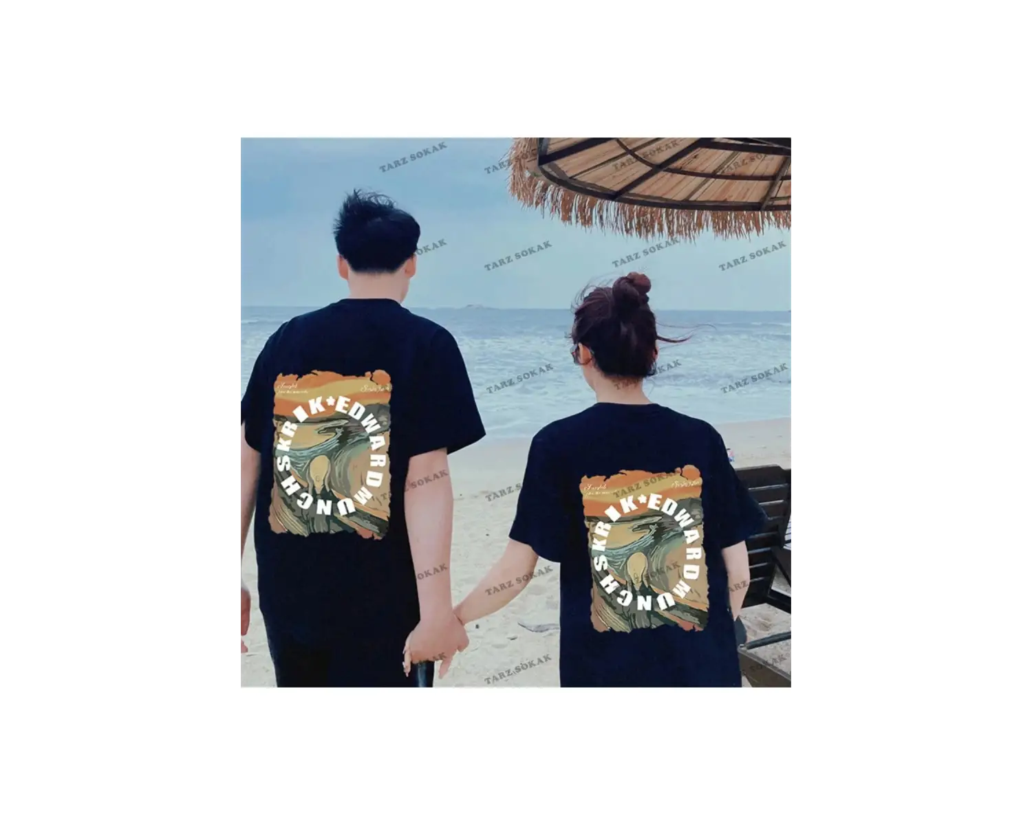 2 Adet Tir Harajuku Style Çift Sevgili Kombinleri Couple Clothing Yeni Sezon