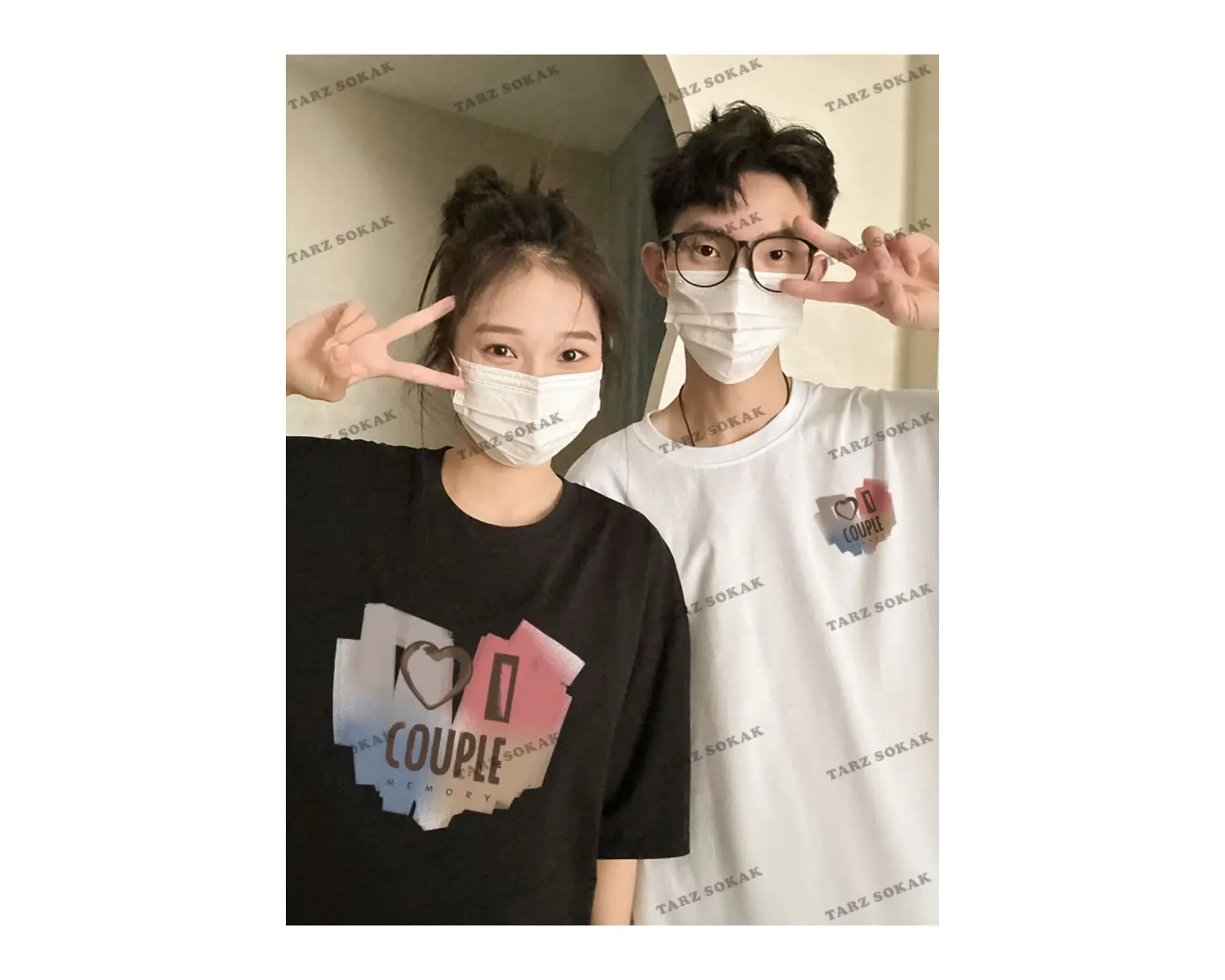 2 Adet Tir Harajuku Style Çift Sevgili Kombinleri Couple Clothing Yeni Sezon