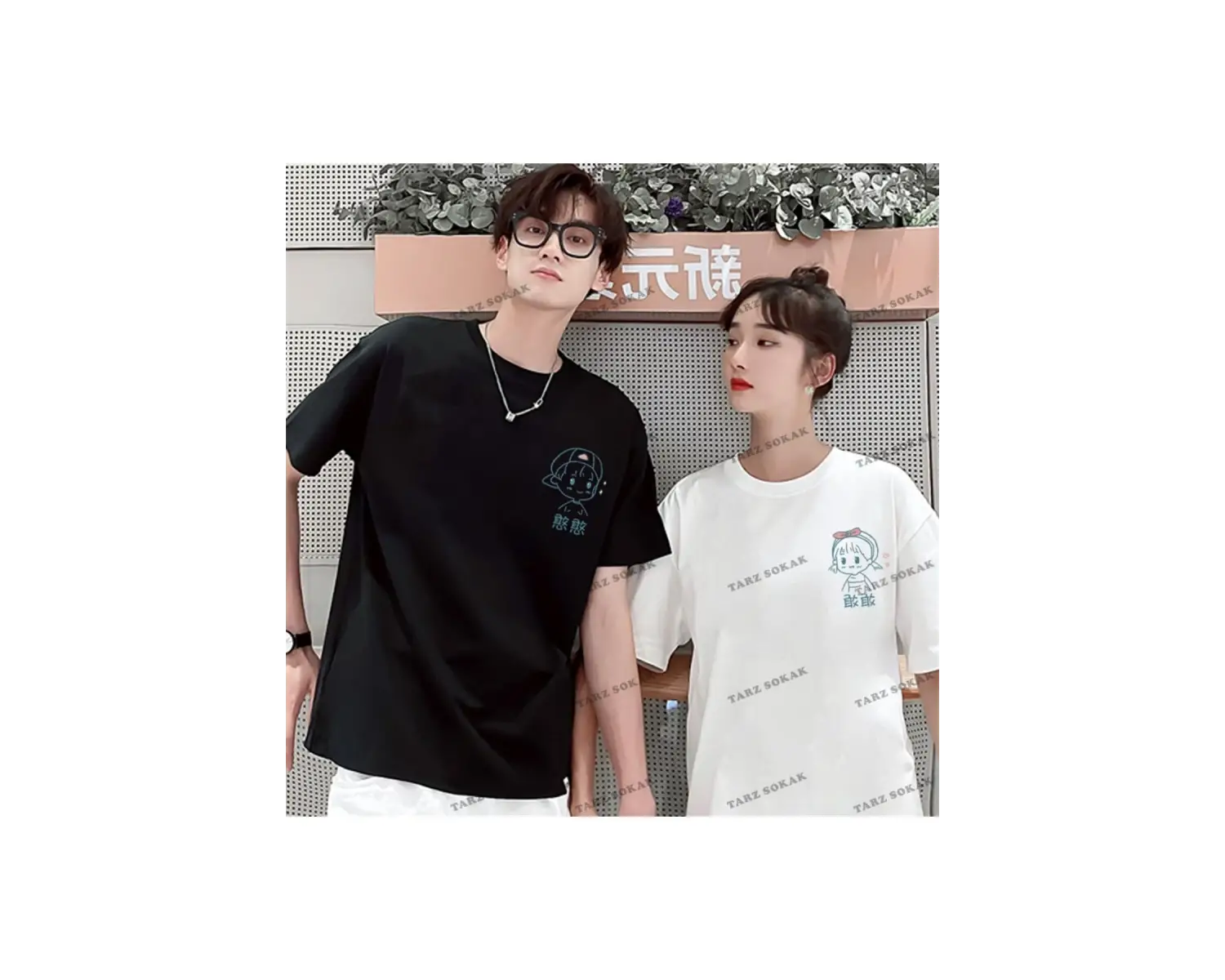 2 Adet Tir Harajuku Style Çift Sevgili Kombinleri Couple Clothing Yeni Sezon